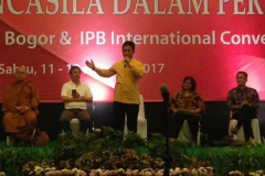 Ketua Bidang Hubungan Antar Lembaga dan Komunikasi Publik, KS Arsana hadir dalam kegiatan Peluncuran Program Pendidikan Pancasila, Sabtu, 12 Agustus 2017, di IPB CC, Bogor.