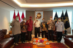 Foto: Pengurus Harian PHDI Pusat bertemu dengan Menteri Hukum dan HAM RI, Yasonna Laoly di Jakarta, Senin, 31 Januari 2021
