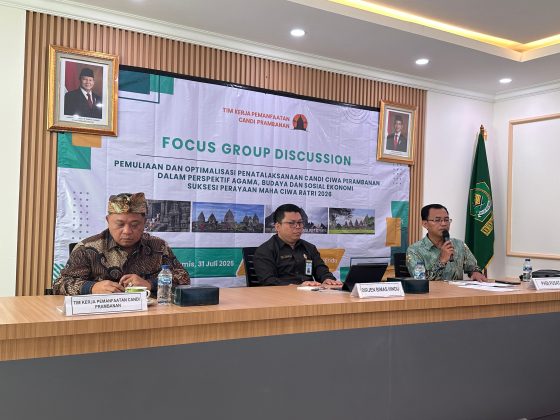FGD Tim Kerja Pemanfaatan Candi Prambanan: Menguatkan Pemuliaan dan Optimalisasi Fungsi Candi dari Perspektif Agama, Budaya, dan Sosial Ekonomi